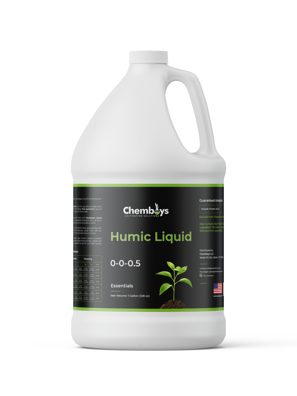 Humic Liquid Gallon Bottle