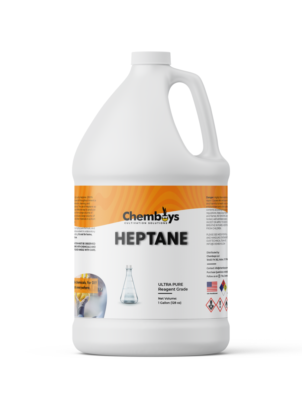 Heptane gallon bottle
